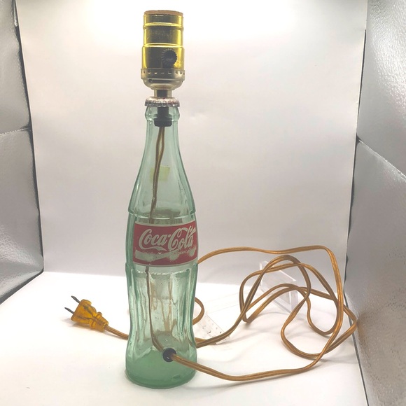 Vintage glass Mexican Coke Bottle lamp recycled - Picture 1 of 12